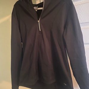 Black Semi Fitted Champion athletic Hoodie